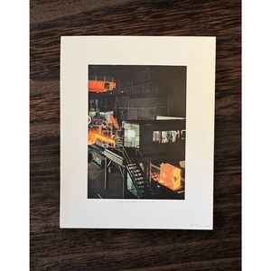 Vintage 1953 J&L Steel Print Rolling Slabs Pittsburgh Works Jones & Laughlin